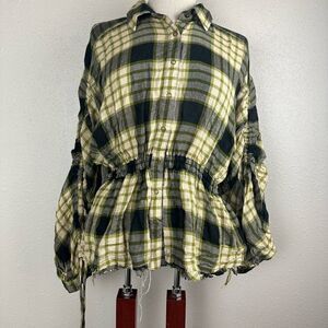NWT Free People Women’s Flannel Top